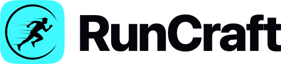 RunCraft logo, dark wordmark for light backgrounds
